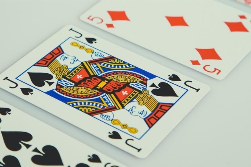 A reference photo for a poker board
