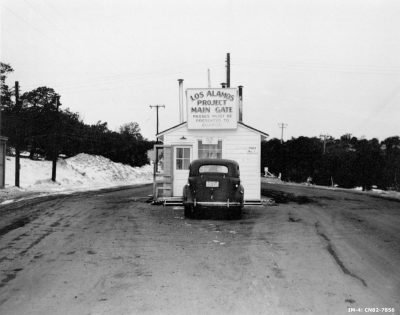 Los_Alamos_Project_Main_Gate,_1943 Large Los_Alamos_Project_Main_Gate,_1943 Large